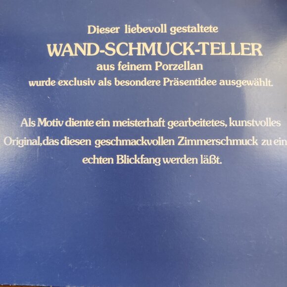 Antique Vohenstrauss Bavaria Johann Seltmann Germany Vintage Plate - Picture 5 of 5